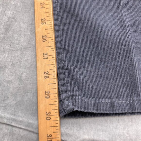 Levis 505 Pants Men 36W x 30L Gray Corduroy Regular Fit Cotton Black Batwing VTG - Picture 9 of 14